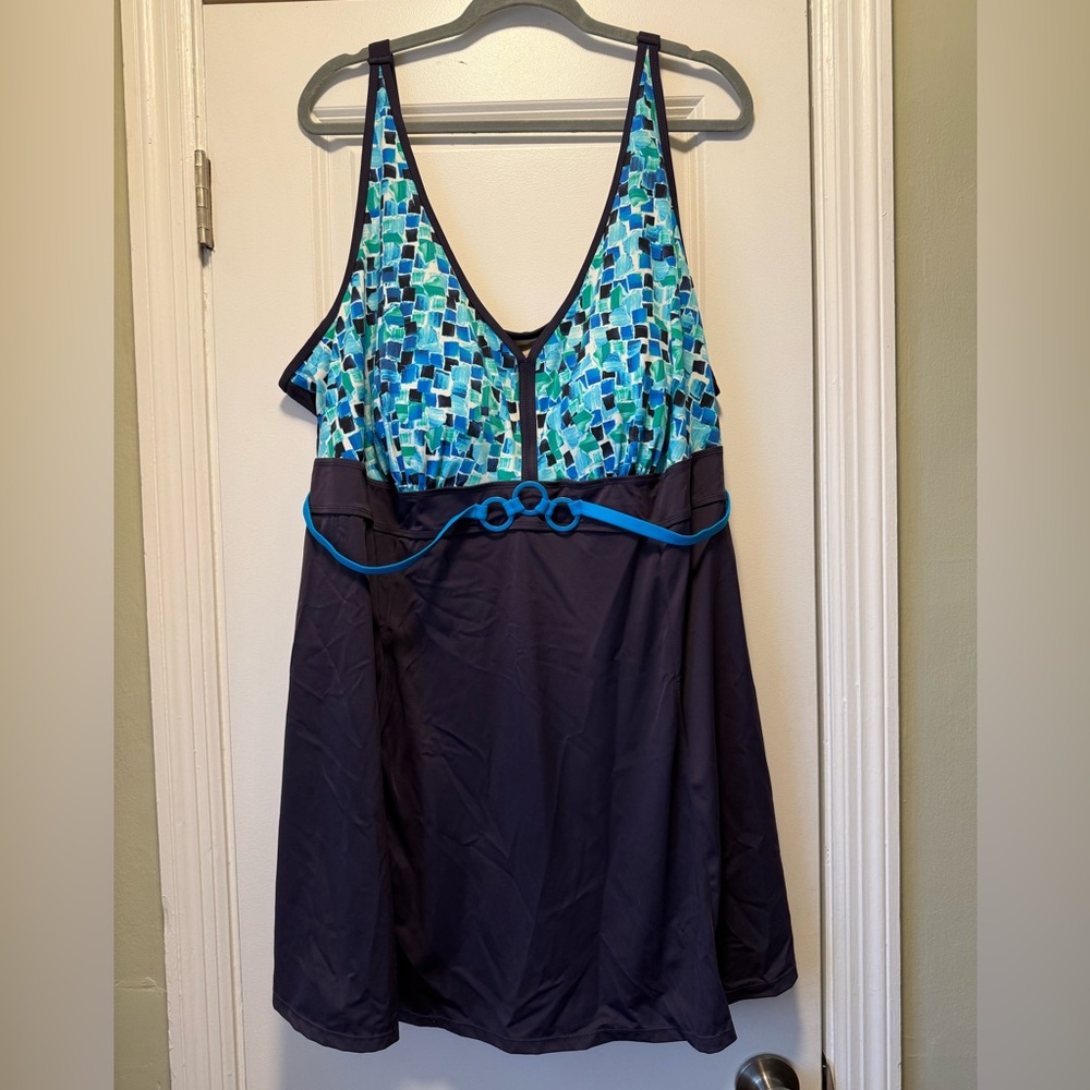 Blue Mosaic Women's One Piece Swimsuit